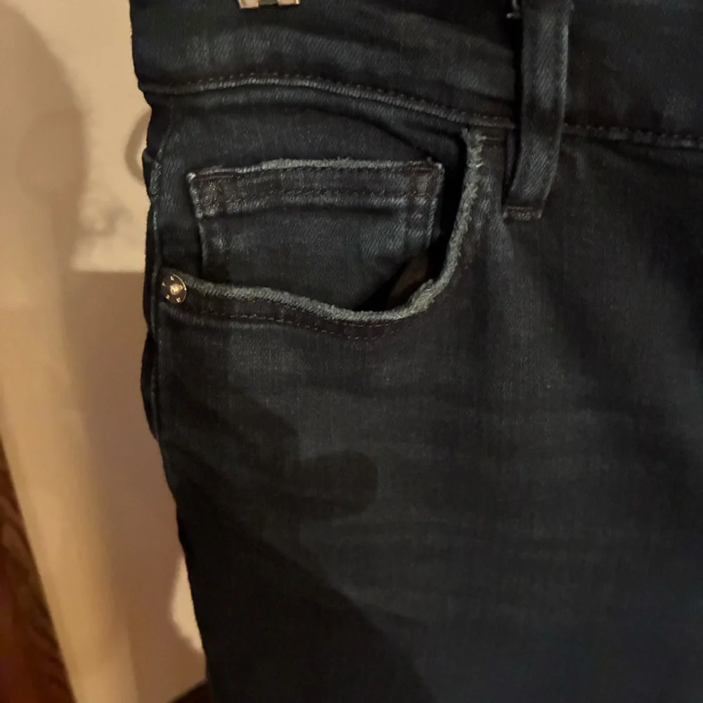 Dark Navy Women's Straight-Leg Jeans - Picture 5 of 7